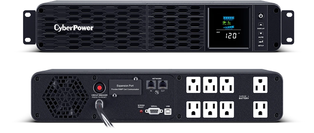 PFC sinewave ups front and back with numbered features annotated