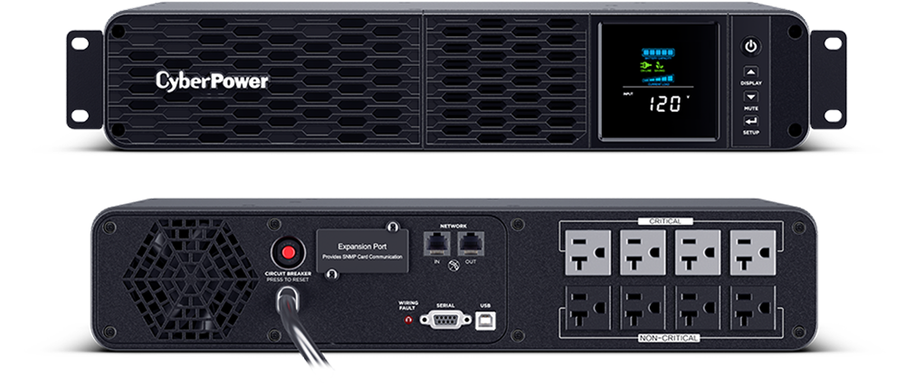 PFC sinewave ups front and back with numbered features annotated